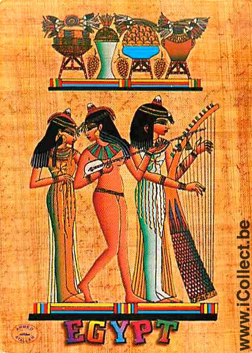 Single Swap Playing Cards People Egyptians (PS07-23I) - Click Image to Close