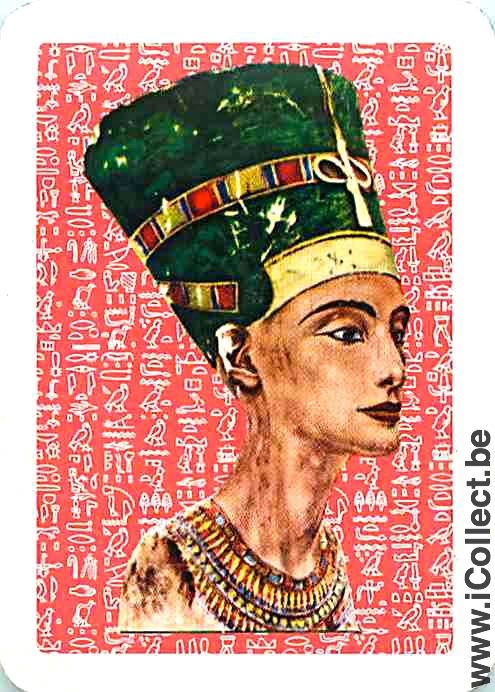 Single Playing Cards People Egyptian Nefertiti (PS07-24B) - Click Image to Close