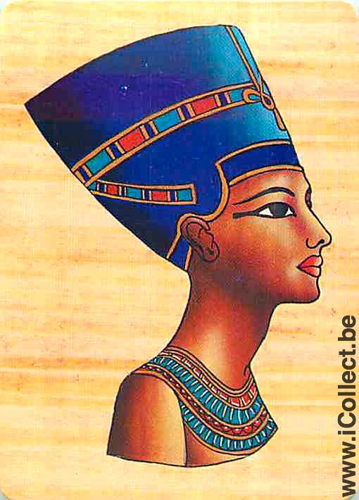 Single Swap Playing Cards People Egyptian Nefertiti (PS07-24D) - Click Image to Close