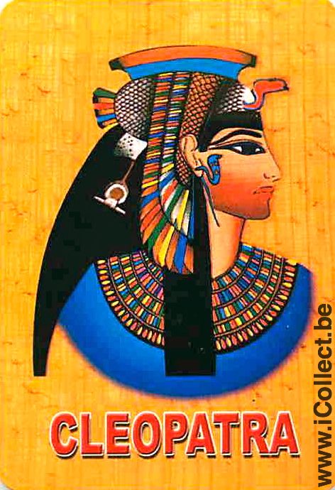 Single Swap Playing Cards People Egyptian Cleopatra (PS07-24E) - Click Image to Close