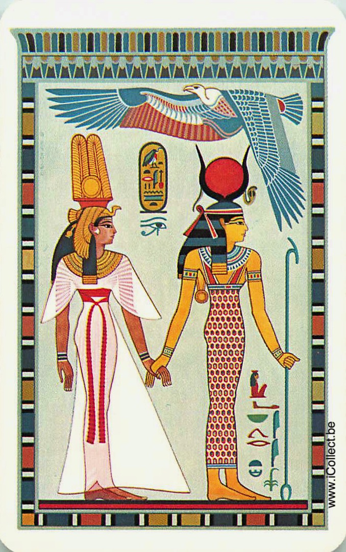 Single Swap Playing Cards People Egyptians (PS06-15C) - Click Image to Close