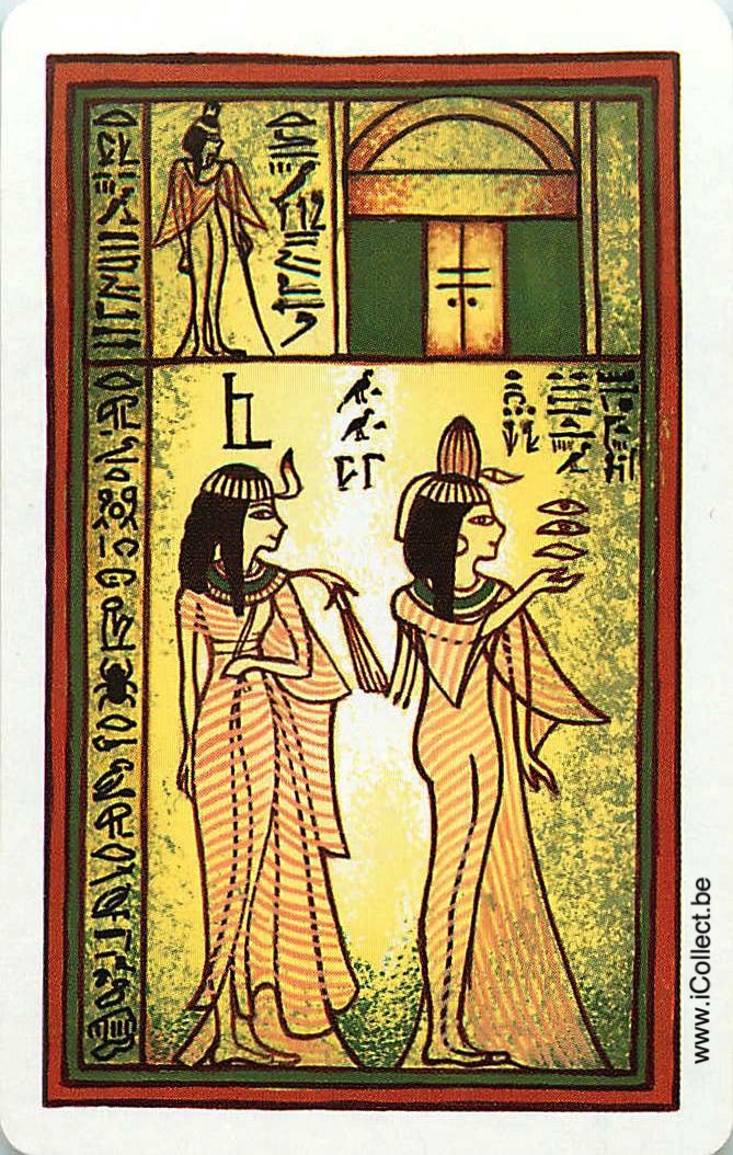 Single Swap Playing Cards People Egyptians (PS07-45B) - Click Image to Close