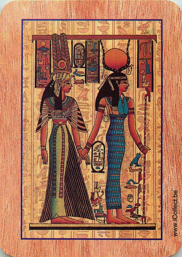 Single Swap Playing Cards People Woman Egyptian (PS22-01G) - Click Image to Close