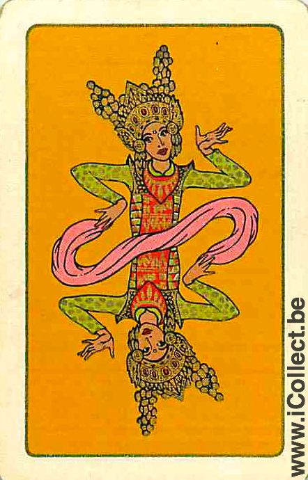 Single Swap Playing Cards People Woman Indian (PS07-24G) - Click Image to Close