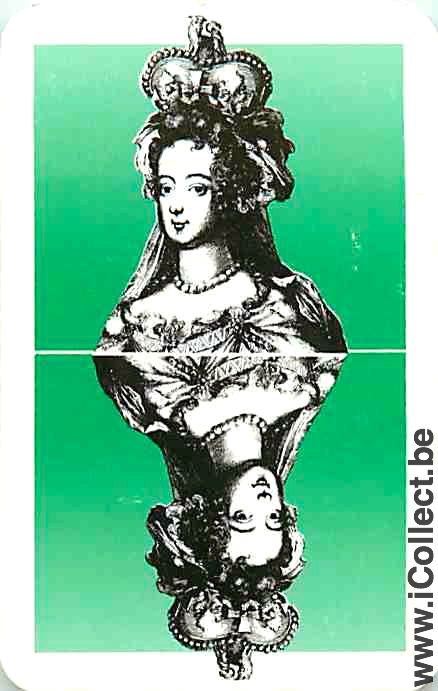 Single Swap Playing Cards People Woman Queen (PS02-08E)