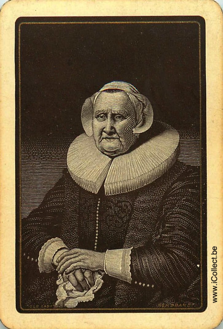 Single Swap Playing Cards People Woman Head (PS11-36A)