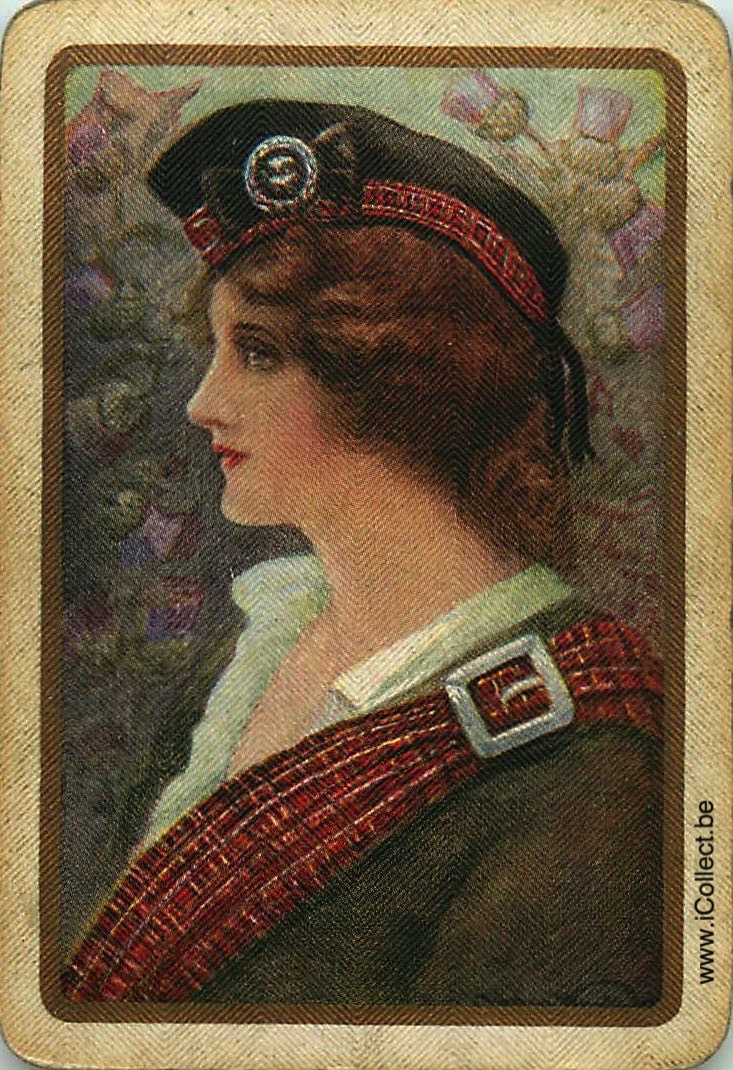 Single Swap Playing Cards People Woman Head (PS11-42C)