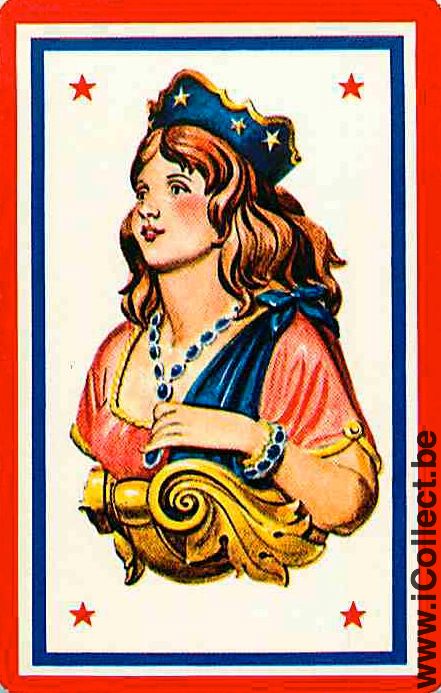 Single Swap Playing Cards People Woman (PS07-31G)
