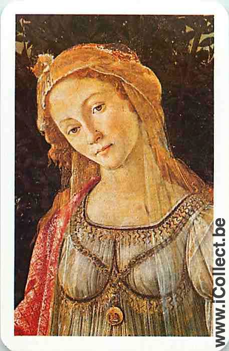Single Playing Cards People Woman Head (PS15-30I)