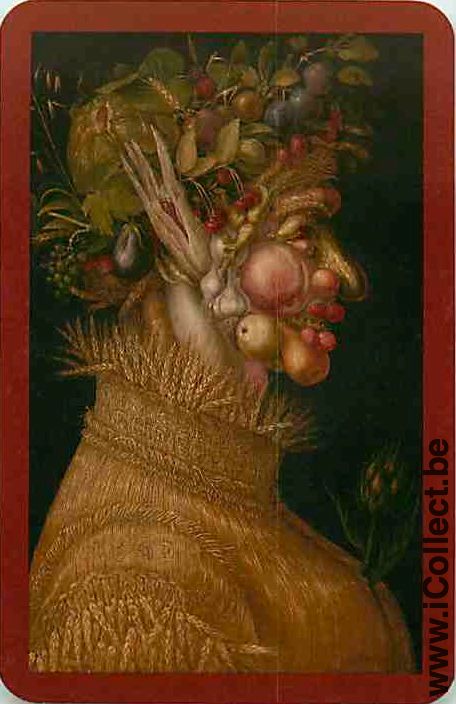 Single Playing Cards People Woman Fruit Head (PS15-31C)