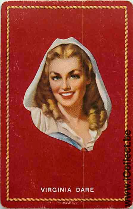 Single Swap Playing Cards People Woman Virginia Dare (PS07-23A)