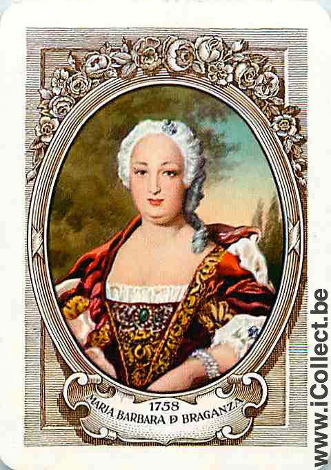 Single Playing Cards People Woman Maria Barbara (PS07-37E) - Click Image to Close