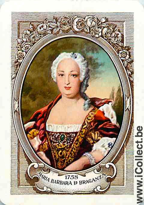 Single Playing Cards People Woman Maria Barbara (PS07-37E)