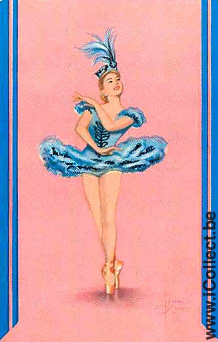 Single Swap Playing Cards People Dancer Woman (PS04-49H)