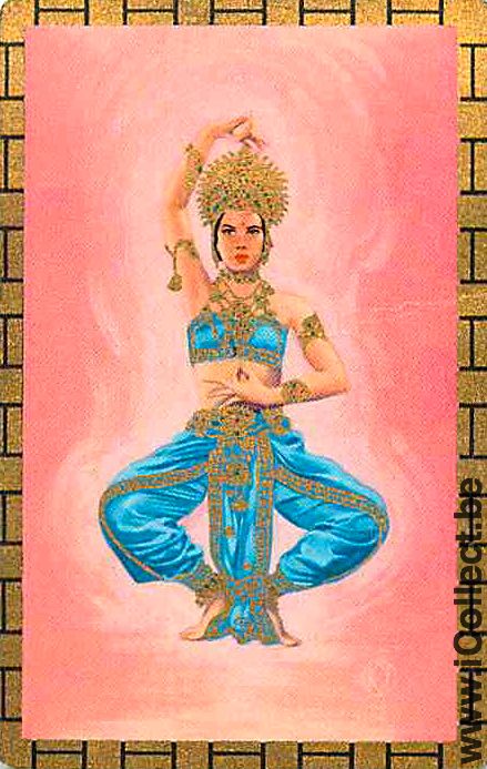 Single Playing Cards People Dancer Woman (PS07-44E) - Click Image to Close