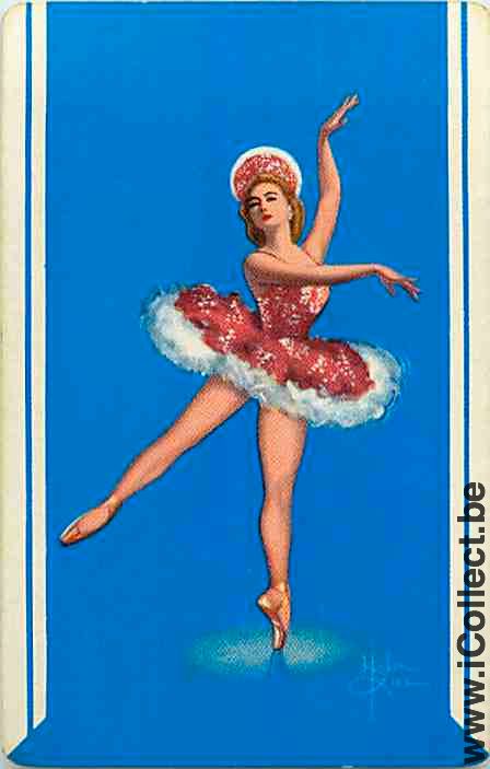 Single Swap Playing Cards People Dancer Woman (PS05-60E)