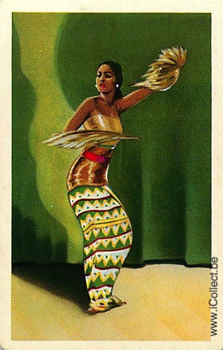 Single Swap Playing Cards People Dancer Woman (PS08-49F)