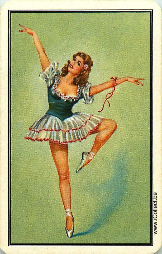 Single Swap Playing Cards People Dancer (PS15-31A) - Click Image to Close