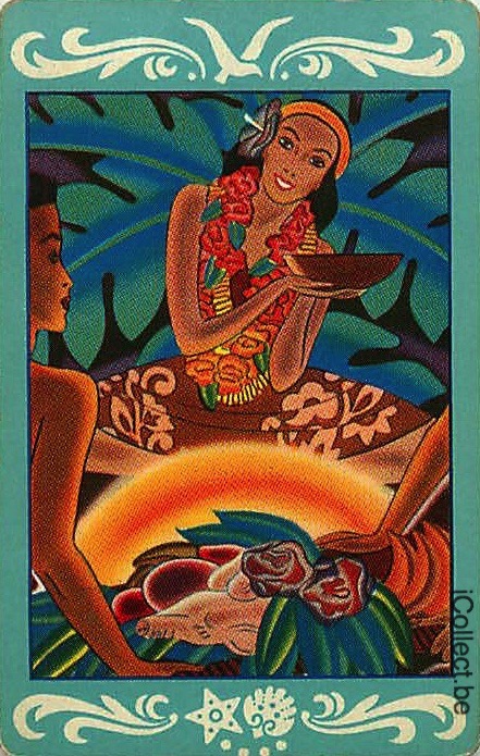 Single Playing Cards People Woman Exotic (PS11-40F)