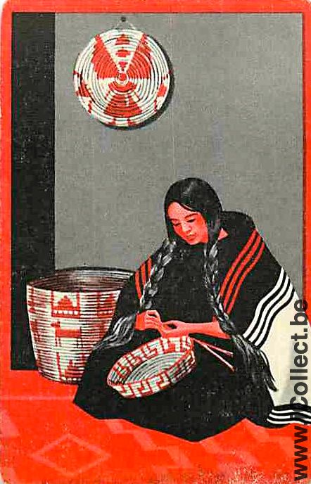 Single Playing Cards People Woman (PS07-47D)