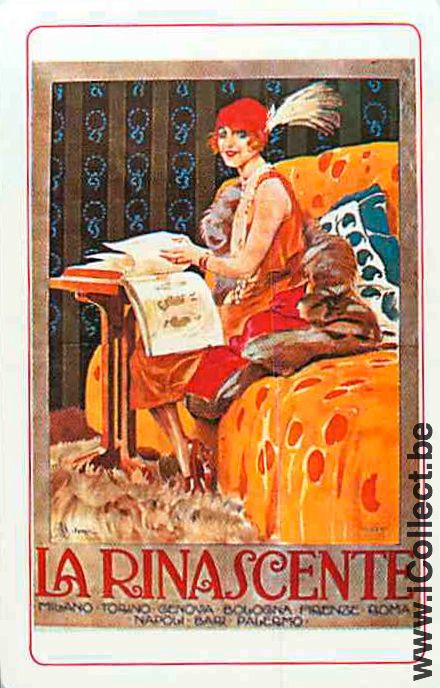 Single Swap Playing Cards Woman La Rinascente (PS15-32G)