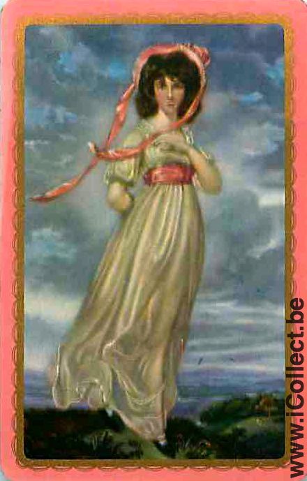 Single Swap Playing Cards Woman Pinkie (PS07-53D)