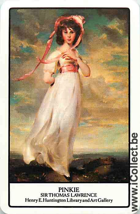 Single Swap Playing Cards People Woman Pinkie (PS15-29I) - Click Image to Close