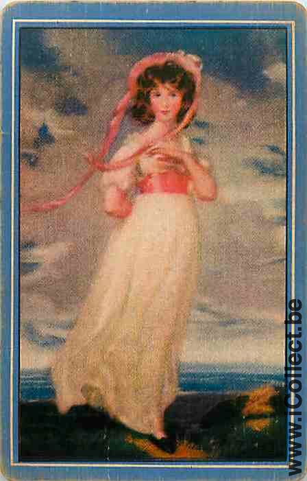 Single Swap Playing Cards People Woman Pinkie (PS15-30B)