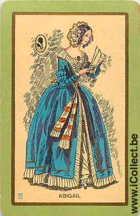 Single Playing Cards People Woman Abigail (PS15-24A)