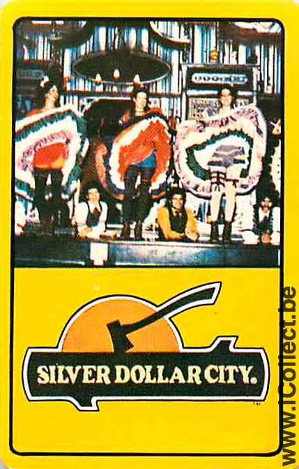 Single Playing Cards People Women Silver Dollar City (PS13-03B)