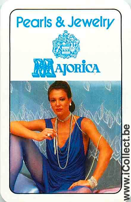 Single Playing Cards People Woman Majorica (PS13-04C) - Click Image to Close