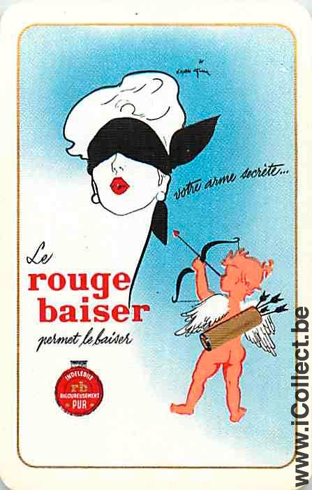 Single Swap Playing Cards Woman Rouge Baiser (PS13-05F)