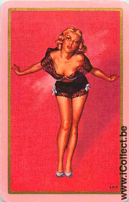 Single Swap Playing Cards People Pin-Up Lily (PS21-05G)