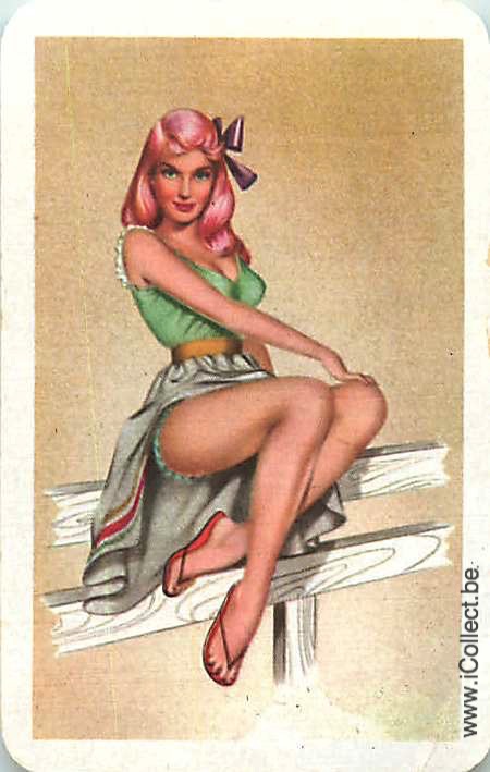 Single Swap Playing Cards People Pin-Up (PS21-42C)