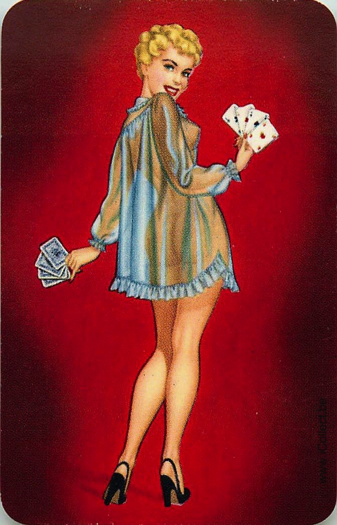 Single Swap Playing Cards People Pin-Up (PS02-19H)