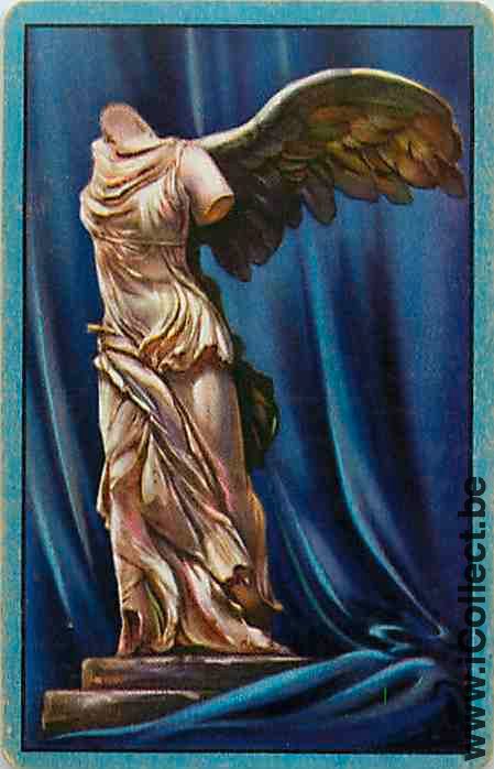Single Playing Cards People Woman Statue Angel (PS15-37C)