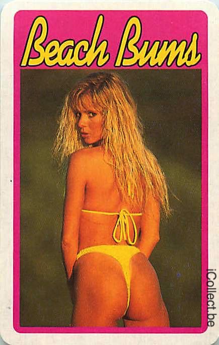 Single Swap Playing Cards People Pin-Up Beach Bums (PS21-01A)
