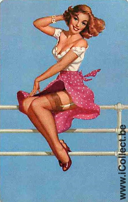 Single Swap Playing Cards People Pin-Up Stockings (PS15-10A) - Click Image to Close