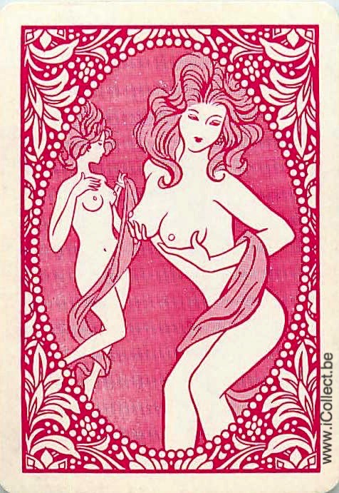 Single Swap Playing Cards People Nude Pin-Up (PS21-41F)
