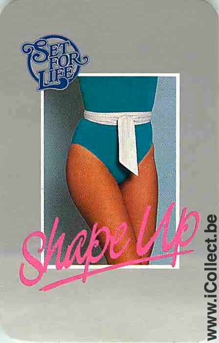 Single Swap Playing Cards People Shape Up (PS21-04F) - Click Image to Close
