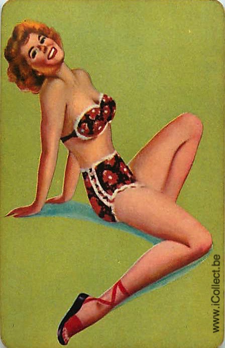 Single Swap Playing Cards People Pin-Up (PS15-14C)