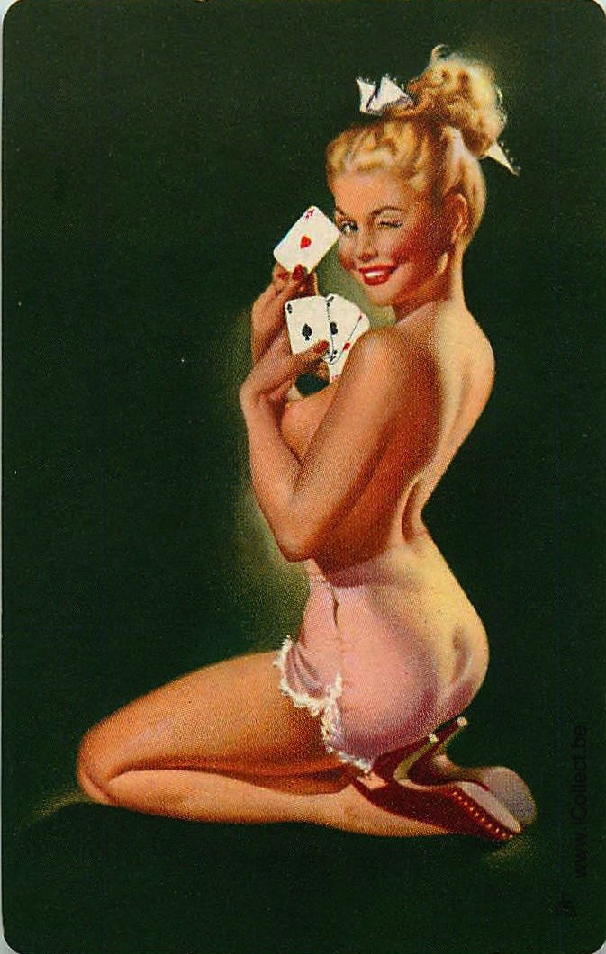 Single Swap Playing Cards People Pin-Up (PS15-24D) - Click Image to Close