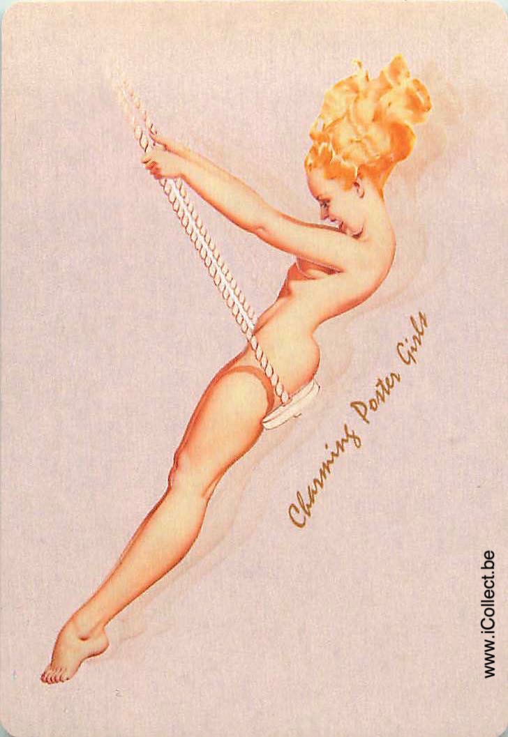 Single Swap Playing Cards People Pin-Up Poster Girl (PS15-56F)
