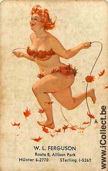 Single Playing Cards People Pin-Up Ferguson (PS15-34D)