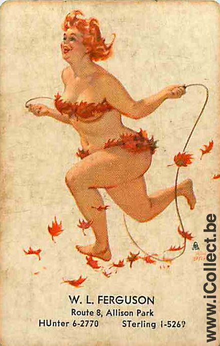 Single Playing Cards People Pin-Up Ferguson (PS15-34D) - Click Image to Close