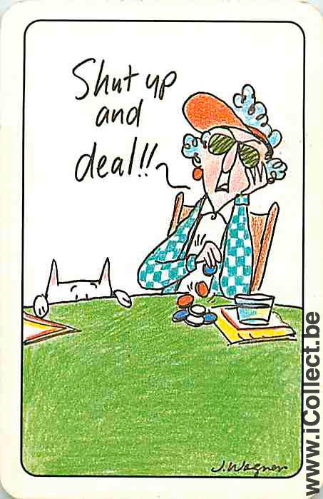 Single Swap Playing Cards People Woman (PS07-29C)