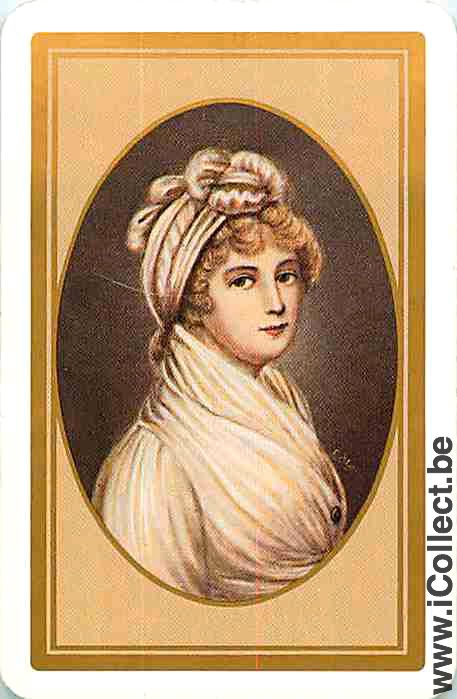 Single Swap Playing Cards People Woman (PS07-36C)