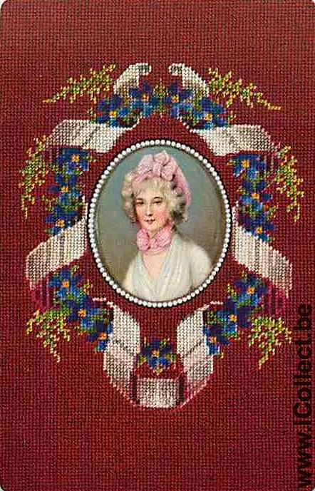 Single Swap Playing Cards Woman Inset Head (PS11-14B)