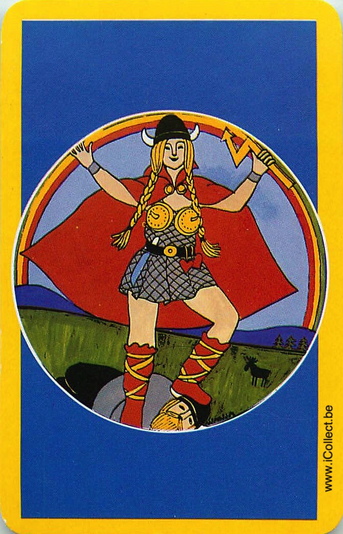 Single Swap Playing Cards People Viking Woman (PS24-02H)