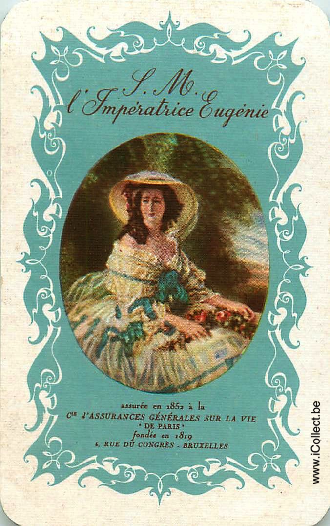 Single Swap Playing Cards People Imperatrice Eugenie (PS22-39H)